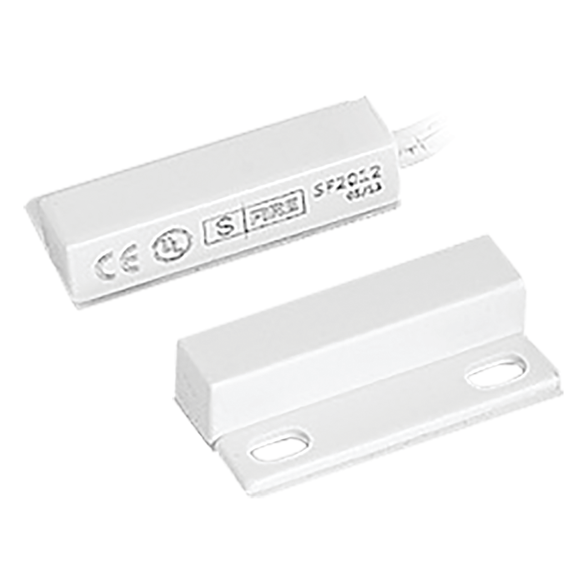 Contacto Magnético Ultra Compacto / GAP 29 mm (1.14 in) / Reed Switch NC / 12 VCC / Puertas y Ventanas — SFIRE · SKU SF-2012