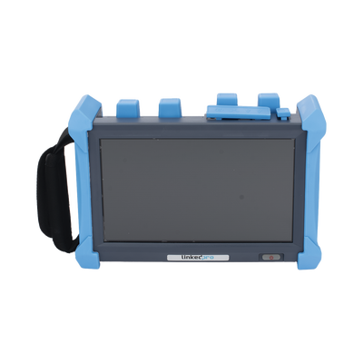 OTDR PRO de Alto Rendimiento para Enlaces de Fibra Óptica Monomodo / Pruebas en Fibra Óptica Viva / Longitudes de onda: 1310nm, 1550nm y 1625nm / Zona Muerta por Evento de 0.8 Metros (2.62 Pies) / VFL 5mW / Distancia de prueba de hasta 420 k — LINKEDPRO BY EPCOM · SKU LP-OTDR-PRO-X