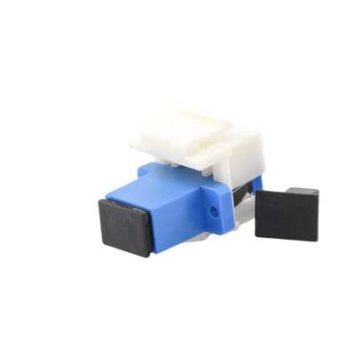 Acoplador Keystone de Fibra Óptica Monomodo SC/PC Simplex a SC/PC Simplex