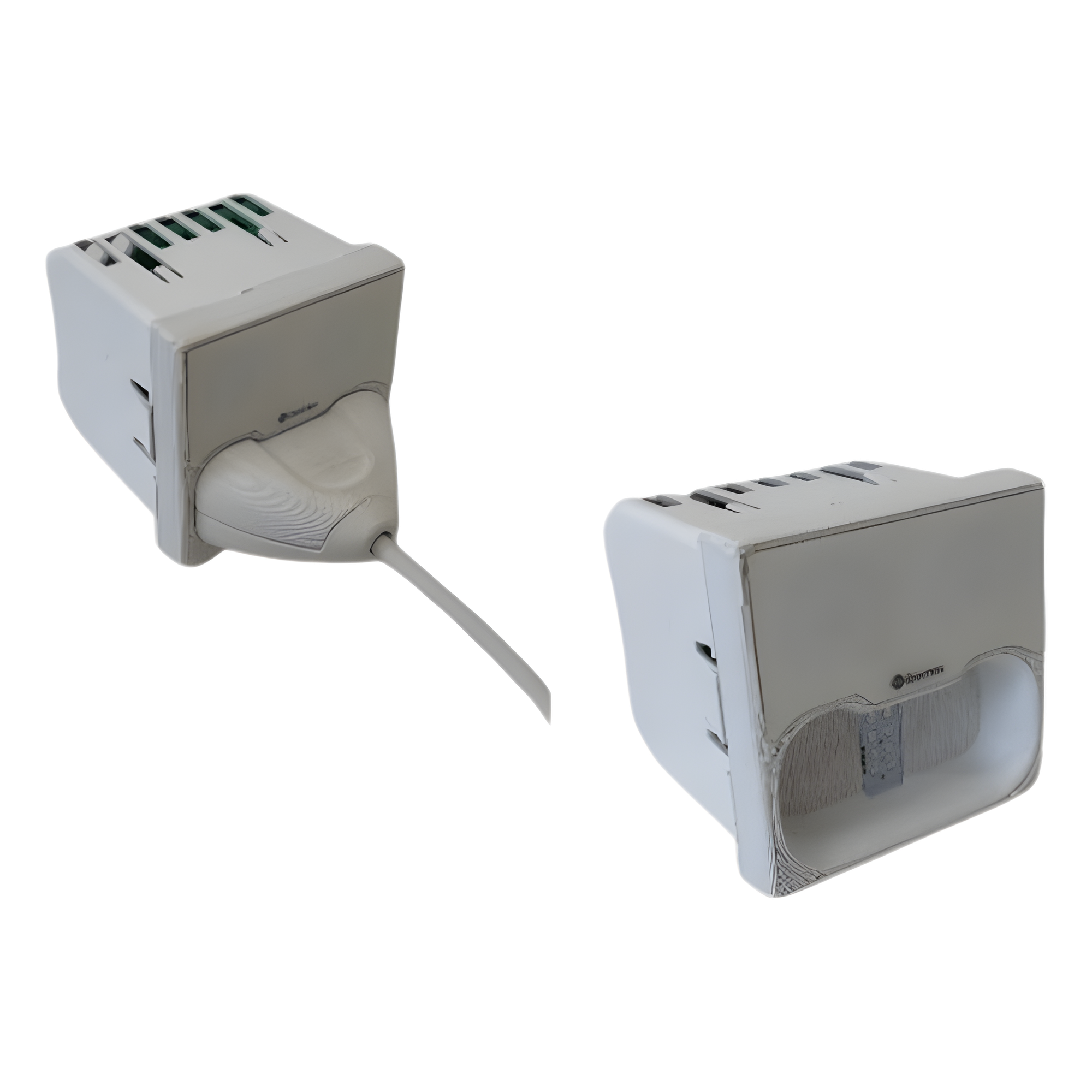 Módulo de Pared para Pulsadores de Cama / Conector Magnético / Dimensiones 45x45 mm / Material ABS Anti-Microbiano / Compatible con NX0881/MG — IBERNEX · SKU NX0080/MG