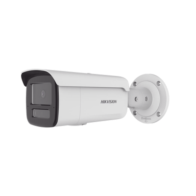 [Dual Light + 2 Micrófonos Integrados] Bala IP 6 Megapixel / Lente 4 mm / 80 mts Luz Blanca + 80 mts IR / ACUSENSE / Exterior IP67 / WDR 120 dB / PoE / Micro SD / Metal / ACUSEEK