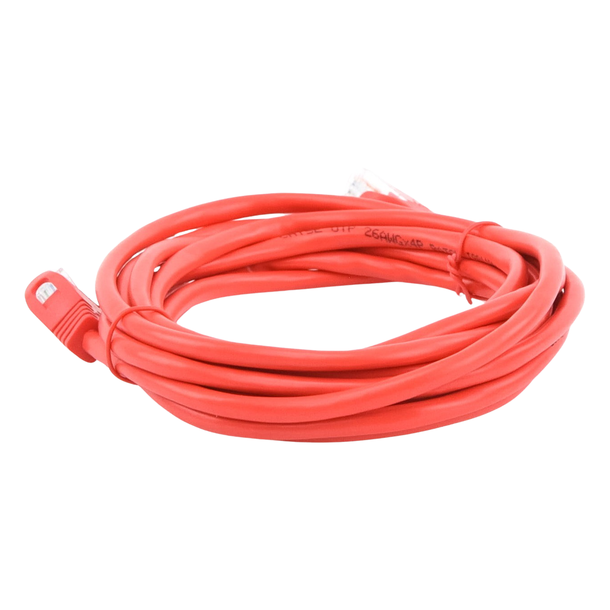 Cable de Parcheo UTP Cat5e / 3.0 m (9.84 ft) / 100 Ohm / RJ45 / Rojo