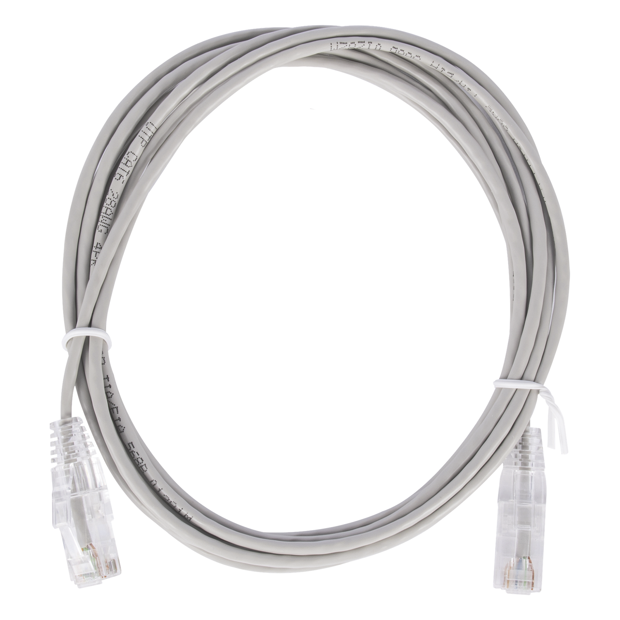 Cable de Parcheo Slim UTP Cat6 - 2 Metros (6.56 Pies) Gris Diámetro Reducido (28 AWG) — LINKEDPRO BY EPCOM · SKU LP-UT6-200-GY28