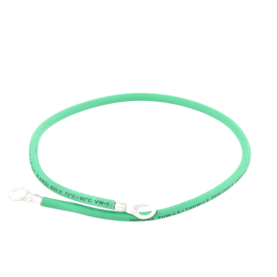 Jumper para Puesta a Tierra con Cable 8 AWG con Conectores de Ojo de 50 cm.