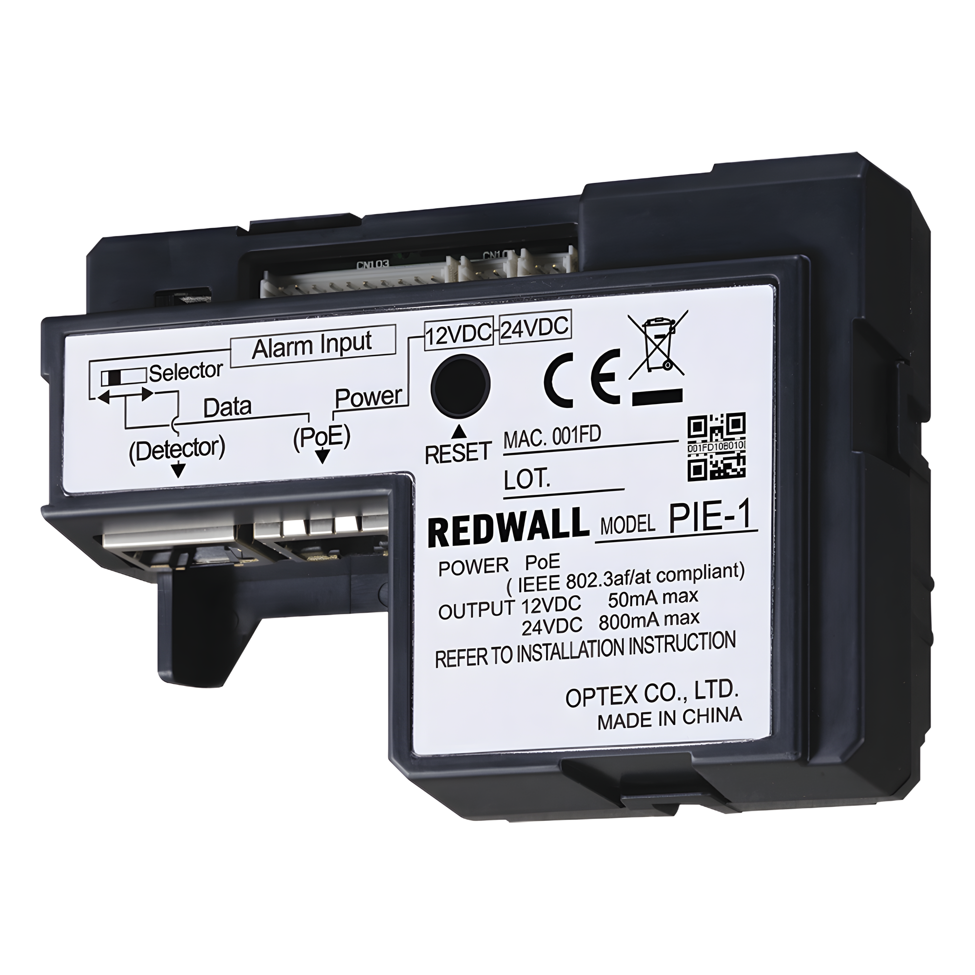 CODIFICADOR POE IP para las series REDWALL SIP, REDSCAN (RLS3060), REDBEAM