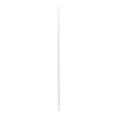 Poste de Esquina Blanco de Acero Galv. de 1.2m para Cerca Electrificada cal. 18 de 1" Diam. para 5 Aisladores (No incluidos).
