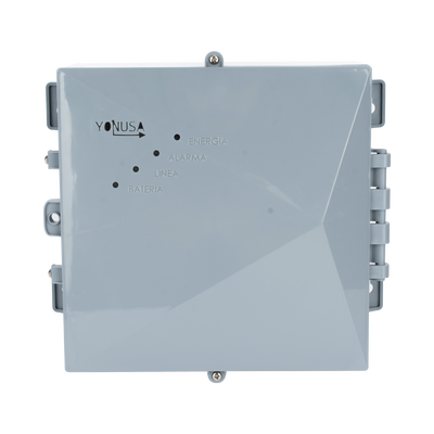 Energizador para Cerco Eléctrico AF-CR / 10,000 Volts / 10,000 Metros Lineales / Alimentación AC 127-220V o Solar / Control Remoto RF 433 MHz / Sistema de Alarma Integrado / Salida Auxiliar 12Vdc 1.5A / Respaldo con Batería Interna 4A