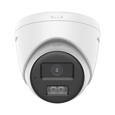 [Audio Bidireccional + Sirena & Estrobo + Dual Light + ColorVu] Turret TURBOHD 4K (8 Megapixel) / Lente 2.8 mm / 40 mts IR EXIR + 40 mts Luz Blanca / Sirena / Micrófono y Bocina Integrado / Exterior IP67 / dWDR