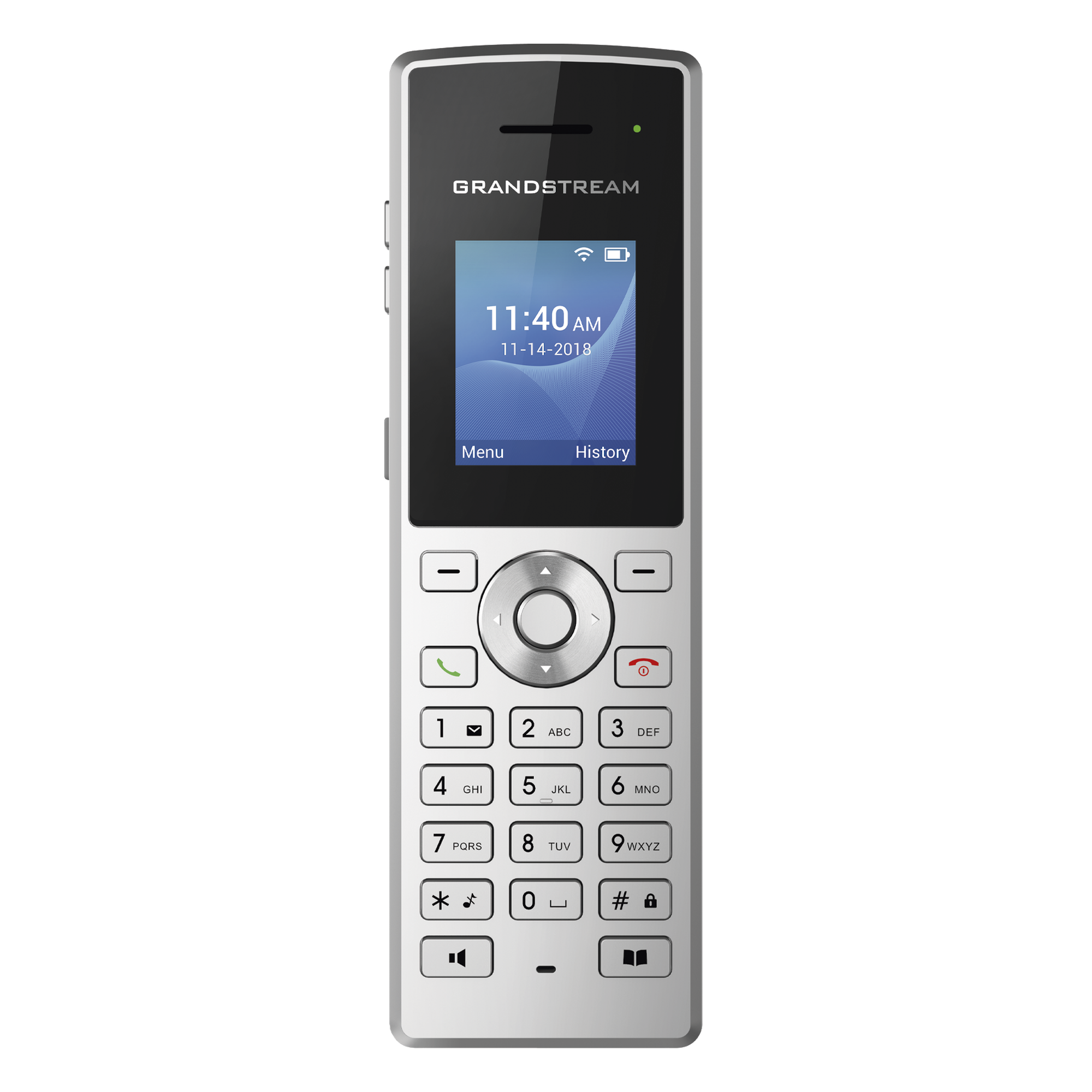 Teléfono IP portátil con conexión a través de Wi-Fi, 2 líneas, 2 cuentas SIP — GRANDSTREAM · SKU WP-810