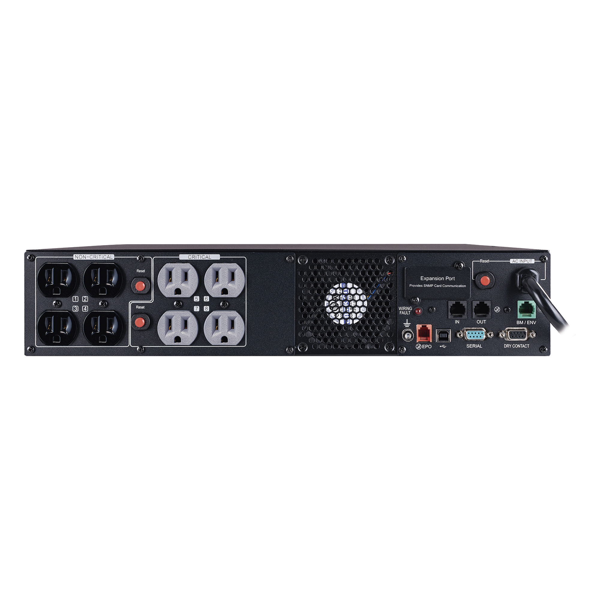 UPS de 1000 VA /1000 W, Topología Línea Interactiva, Entrada 120 Vca NEMA 5-15P, Onda Senoidal Pura, Torre o Rack 2 UR, Con 8 Tomas NEMA 5-15R