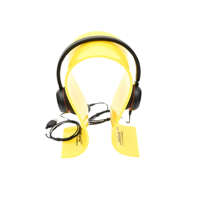 Jabra Evolve 30 Duo con conexión USB / 3.5mm, micrófono con cancelación de ruido y controlador en el cable con botones e indicadores LED (5399-829-309)