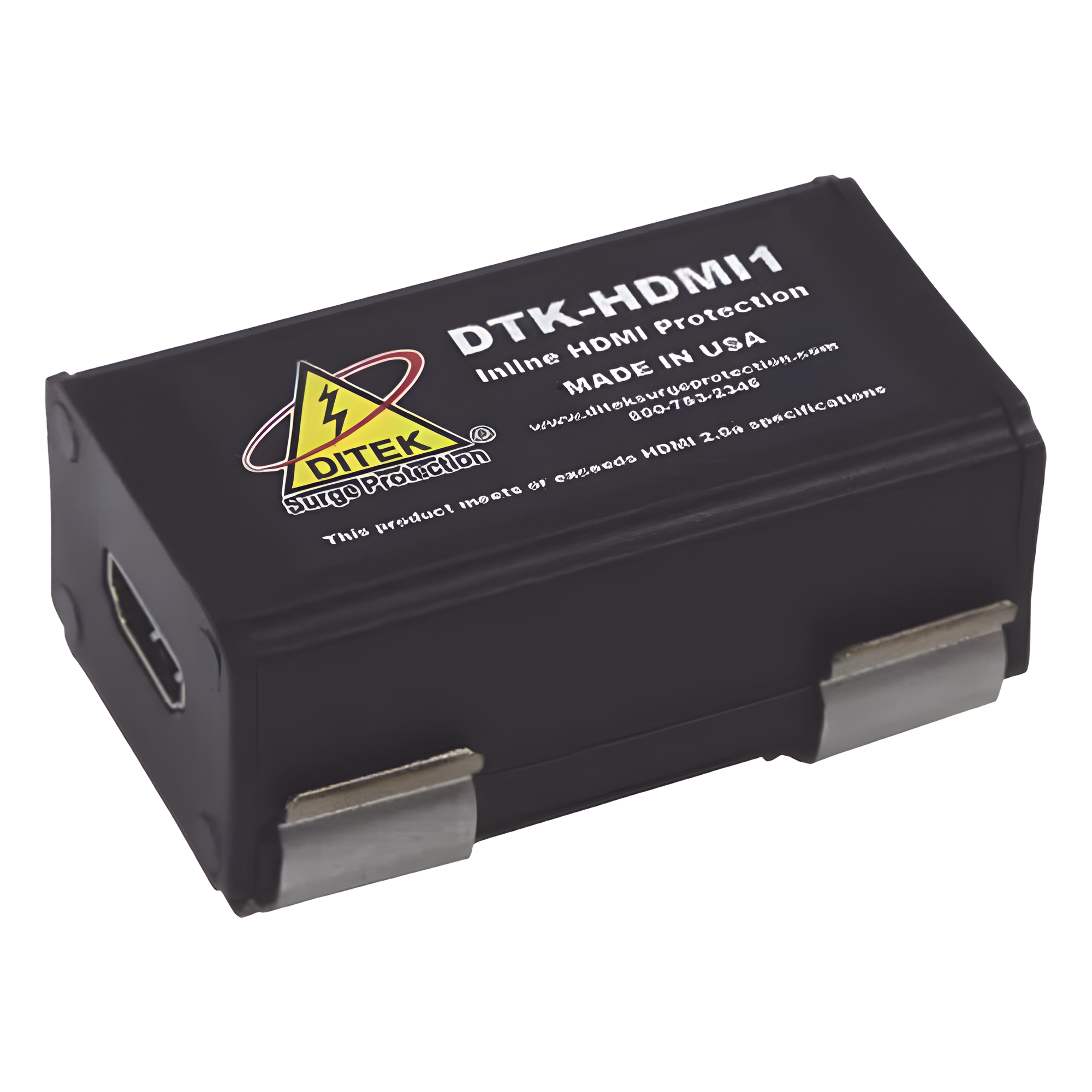 Protector HDMI / 2.0a y HDCP 2.2 / 4K UHD / Carcasa Aluminio / Televisión y Home Theater — DITEK · SKU DTKHDMI1