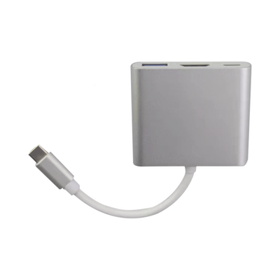 Adaptador Multipuerto USB-C 3.1 A HDMI 4K / USB 3.0 / USB – C / Alta Velocidad de Transmisión de Datos / Admite Carga Rápida (PD) en el Puerto USB – C