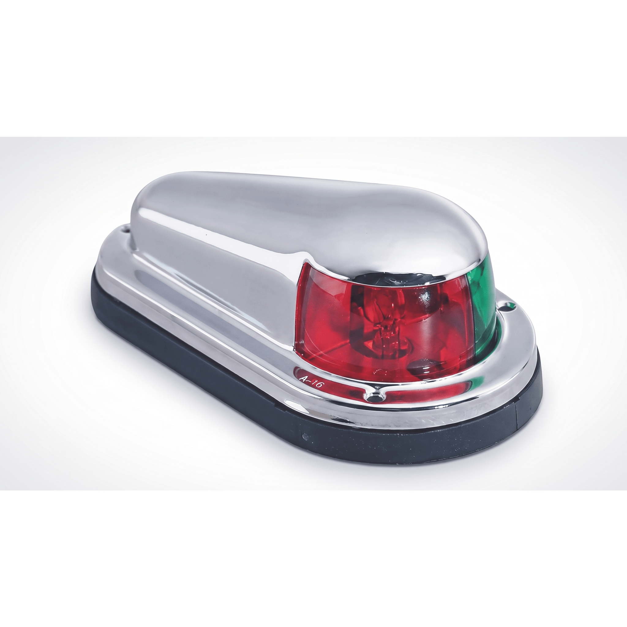 Luz de Navegación Horizontal / Bicolor Rojo/Verde / 1 Milla Náutica (1.85 km) / 12 VCD / 0.80 A / Acero Inoxidable / 4.25 pulgadas (10.79 cm) — PERKO · SKU 0904-DP0-STS