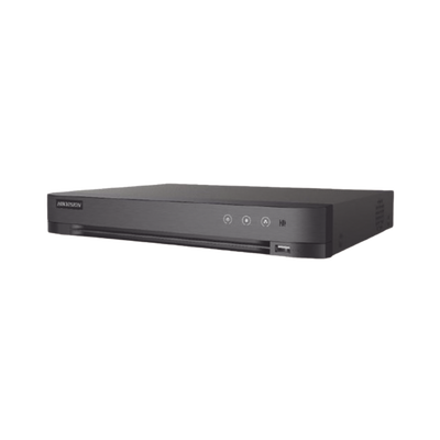 DVR 8 Canales TURBOHD + 4 Canales IP / 5 Megapixel Lite - 3K Lite / Audio de Dos Vías por Coaxitron / Reconocimiento Facial / ACUSENSE (Evita falsas alarmas) / 1 Bahía de Disco Duro / Salida de Video en Full HD — HIKVISION · SKU IDS-7208HQHI-M1/XT