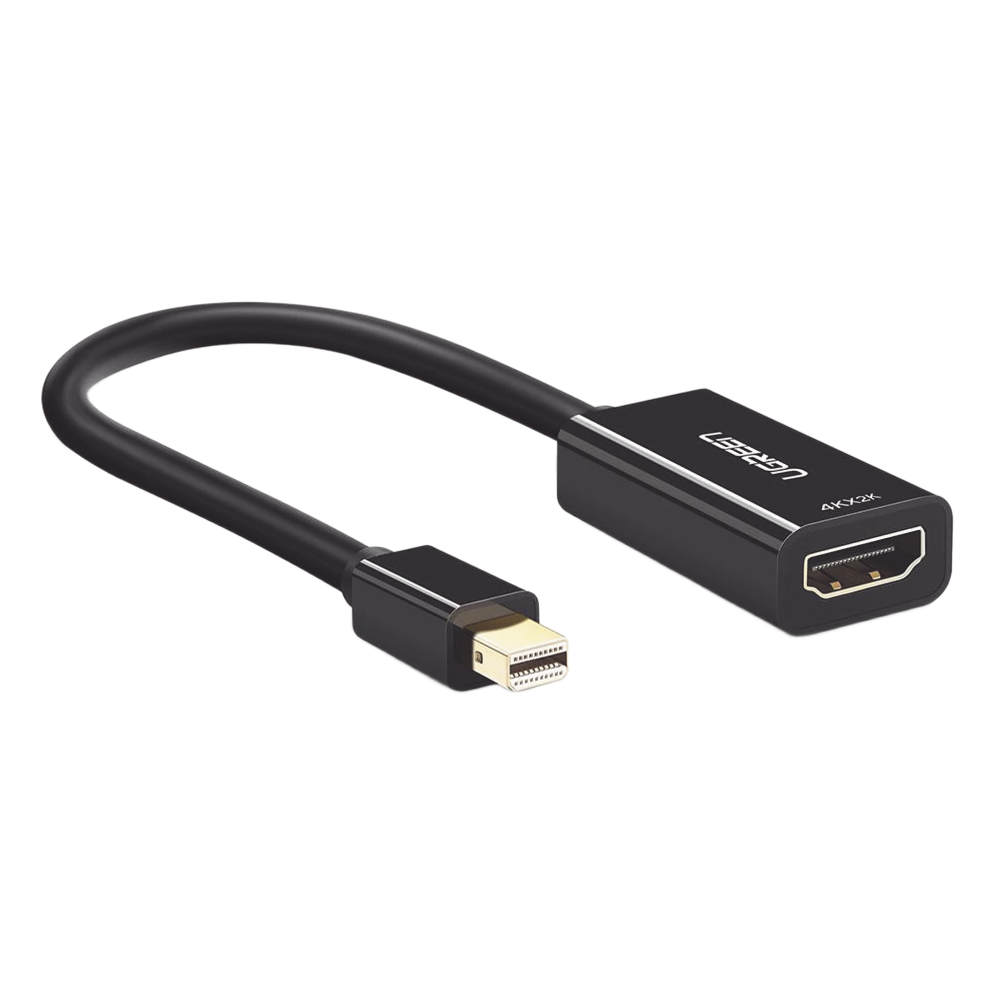 Convertidor Mini DisplayPort a HDMI / 4K@30Hz / Thunderbolt / Triple Blindaje Interno / Carcasa ABS / 25 cm (9.84 ft) — UGREEN · SKU 40360