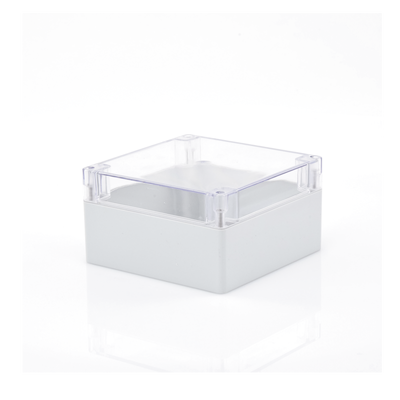 Gabinete Plástico para Exterior / IP65 / IK07 / 160 x 160 x 90 mm / Tapa Transparente / ABS 3 mm / -20 a 60 °C