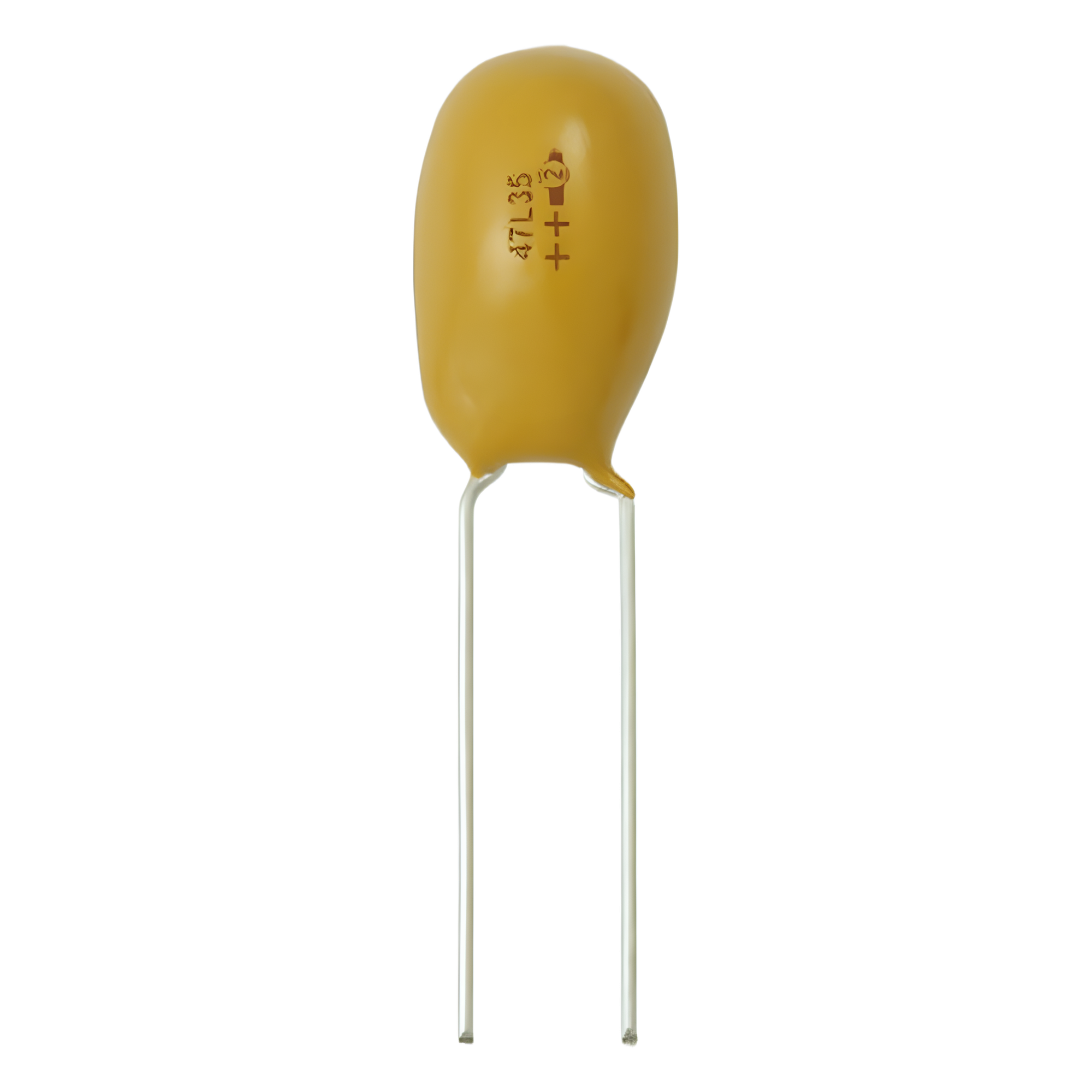 Capacitor de Tántalo / 2.2 µF (2200 nF) / 25 Vcc / Tolerancia 10% / Radial 2.54 mm (0.1 in) / -55°C a +125°C — SYSCOM · SKU 199-D225X-9025A1VE3