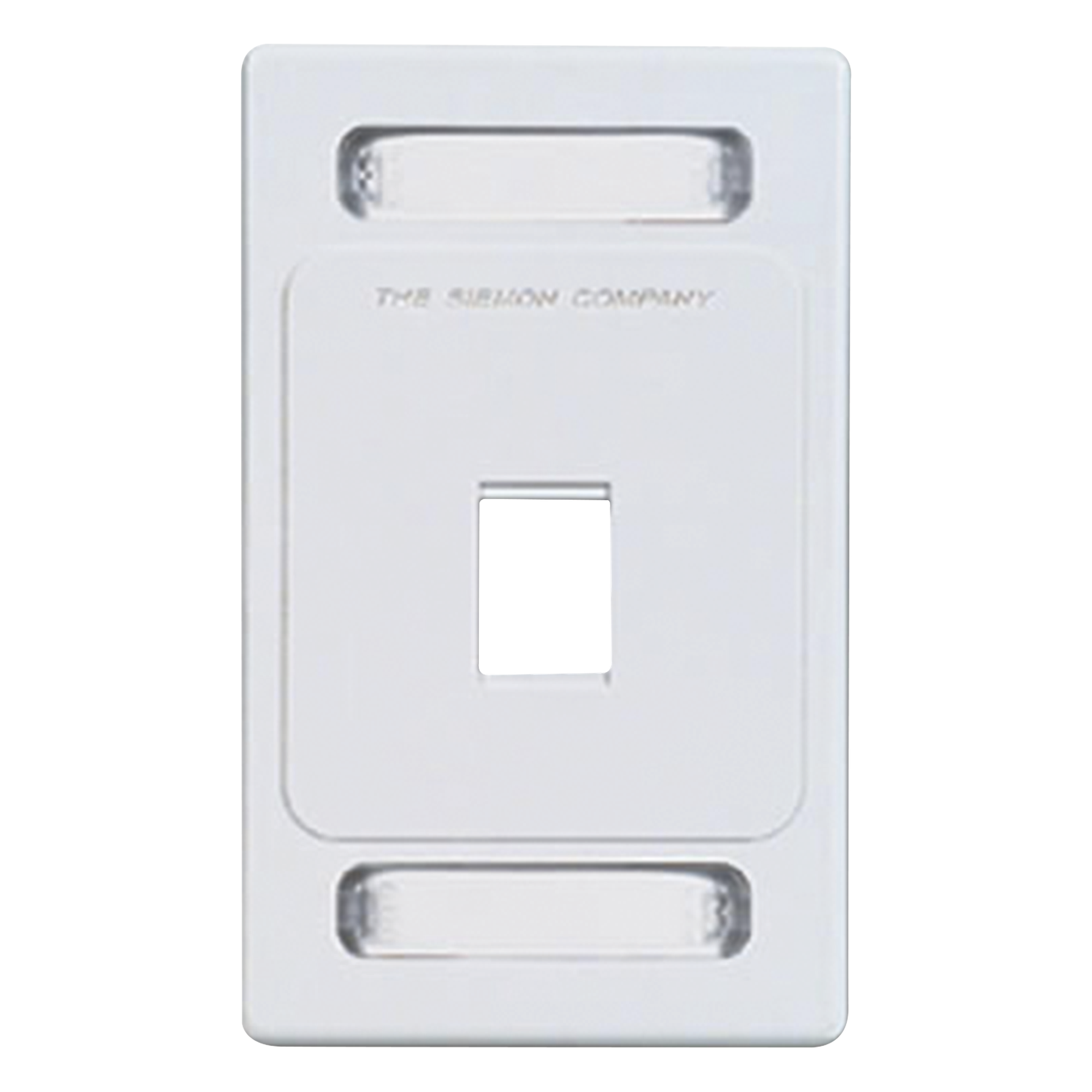Placa de Pared Keystone de 1 Salida, Color Blanco, para Jacks Keystone Z-MAX y MAX — SIEMON · SKU KFP-S-01-02S