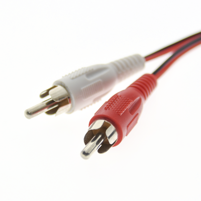 Balun Extensor de Audio Analogo Estereo RCA a RJ45 / Distancia 800 Metros (2625 Pies) / Cable CAT5-6 / Conector 100% Cobre / Protección TVS, Calidad Premium
