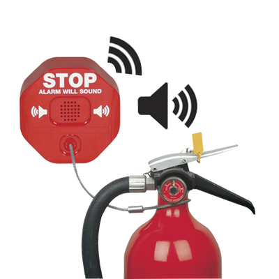 Alarma De Extintor Theft Stopper® Inalámbrica, Previene Robo y Mal Uso Del Extintor