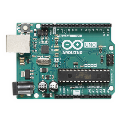 Placa de Desarrollo Arduino UNO R3 / Microcontrolador ATmega328P / 14 Pines Digitales / 6 Entradas Analógicas / USB-B / Compatibilidad Shields / Educación e Industria — ARDUINO LLC · SKU A-000066