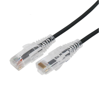 Cable de Parcheo Slim UTP Cat6A - 5 Metros (16.40 Pies) Negro, Diámetro Reducido (28 AWG)