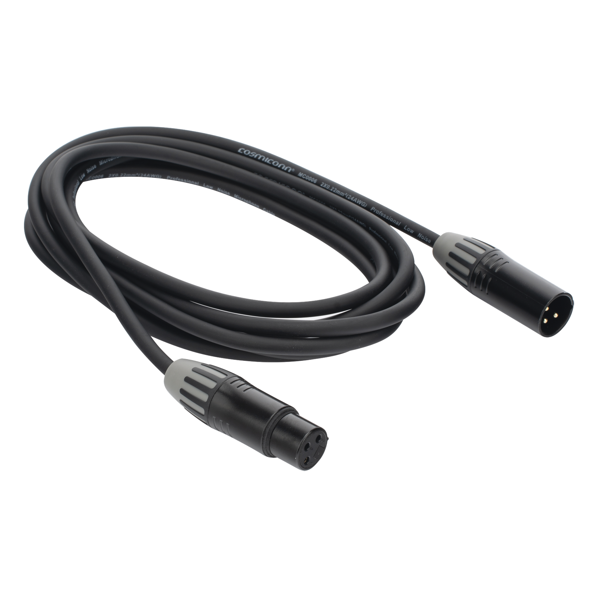 Cable XLR / 3 Polos / Hembra-Macho / Contactos Dorados / Triple Blindaje / 3 m (9.8 ft)
