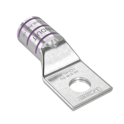 Zapata de Compresión de Cobre con Orificio 3/8", para Cable 4/0 AWG. 1 Piezas — PANDUIT · SKU LCA4/0-38-X