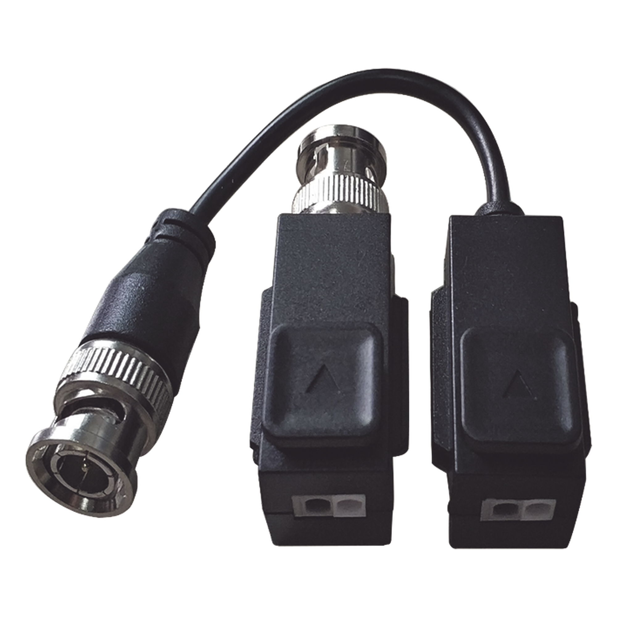 Kit de Transceptor (Balluns) TURBOHD con Boton Push / Hasta 8 MP (4K) / 100% Cobre / Soporta HD-TVI / AHD / CVI / CVBS / Audio por Coaxitron / Datos para Menu de Configurar de Cámaras — HIKVISION · SKU DS-1H18S/E(C)