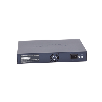 Switch PoE+ / Distancia 250 Metros / 8 Puertos + 2 Combo TP/SFP Gigabit y Pantalla LCD Para Monitoreo