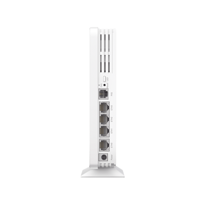 Punto de Acceso GPON Omada / WiFi 6 AX1800 / 1 puerto GPON / 1 Puerto FXS / 4 Puertos 10/100/1000 RJ45 / Wi-Fi 6 AX1800 / Mesh Omada / Configuración por Controlador o Stand-Alone / Para Montaje en Escritorio-Pared