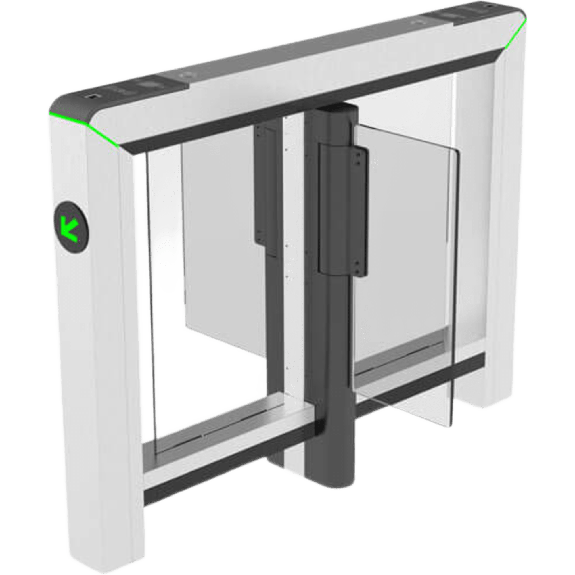 Torniquete central Mars-S1200 / Compatible con Mars-S1000, RFID-Fingerprint-QR / Anti-pinch y Anti-tailgating / Accesibilidad para Sillas de Ruedas / Desbloqueo de Emergencia / Estructura Modular / Acero Inoxidable SUS304