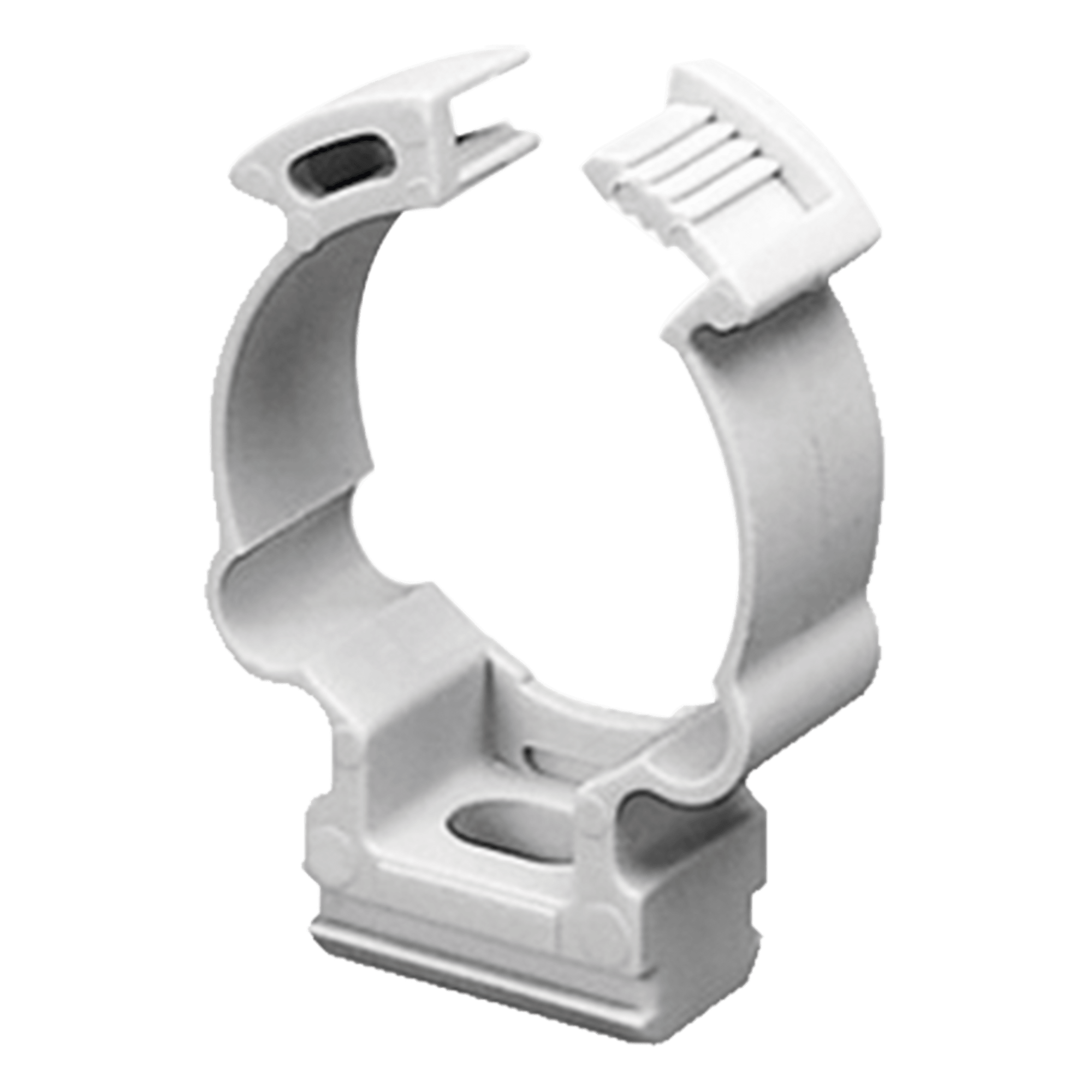 Soporte de collar (Abrazadera), PVC Auto-extinguible, cerrado para tubería de 40 mm — GEWISS · SKU GW-50-630