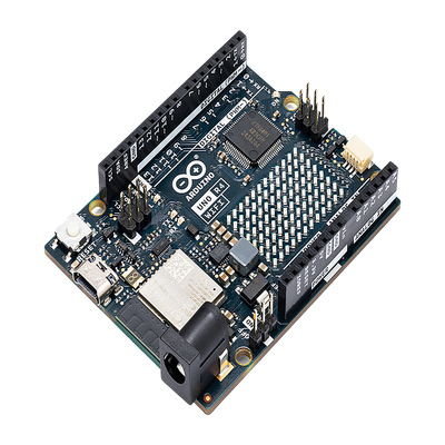 Placa de Desarrollo Arduino UNO R4 WiFi / Microcontrolador 32-bit RA4M1 Arm Cortex-M4 48 MHz / ESP32-S3 WiFi 4 y Bluetooth 5 / 256 kB Flash + 32 kB SRAM / Matriz LED 12x8 / DAC 12-bit / Compatibilidad Shields UNO — ARDUINO LLC · SKU ABX-00087