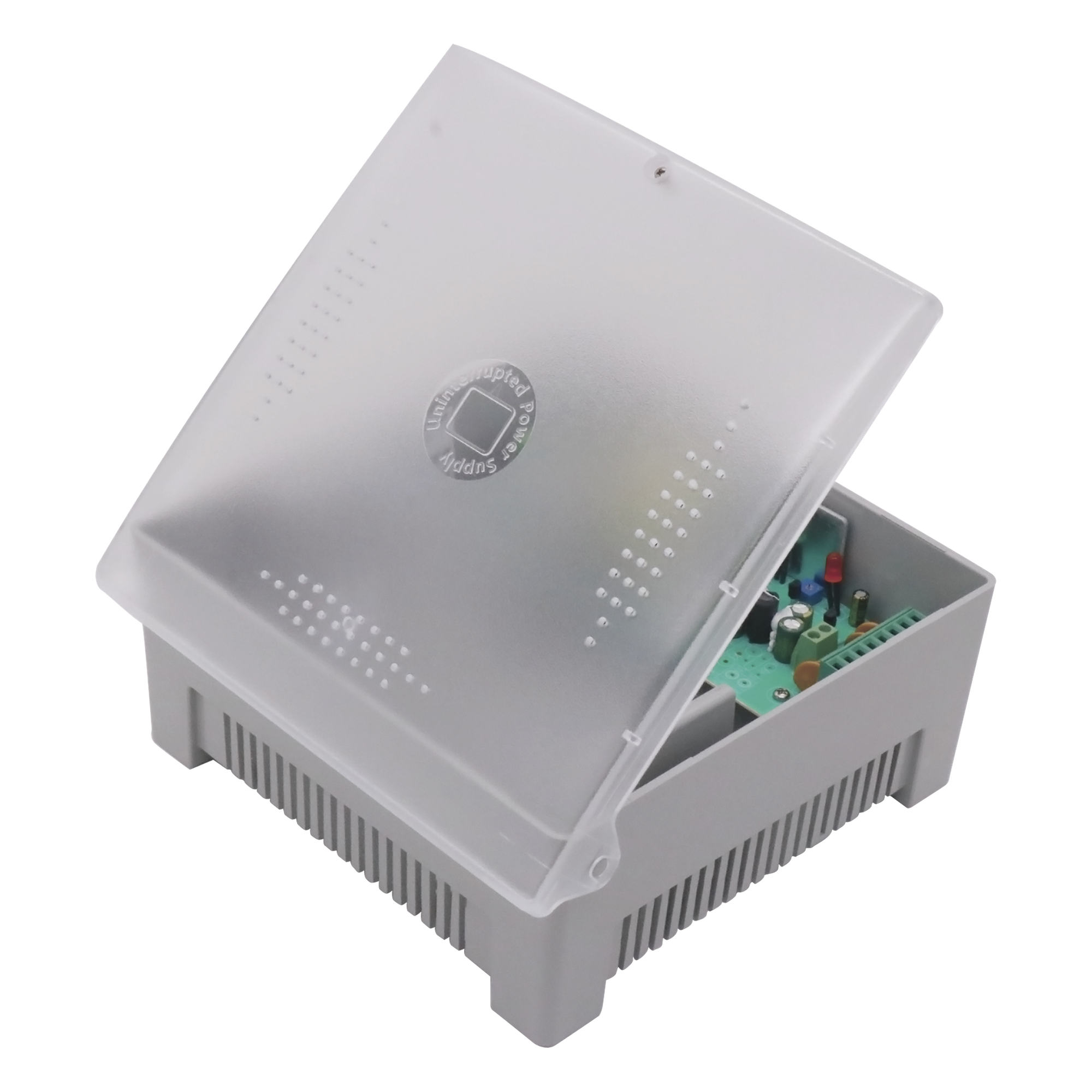 Fuente de Poder con Gabinete de 4 Salidas de 11 - 15 Vcc / 5 Amper / Voltaje de Entrada: 96 - 264 Vca / Soporta Protección contra Sobrecorriente de Salida, Protección contra Cortocircuito / Led Indicador — EPCOM POWERLINE · SKU PS12DC4P