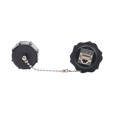 Acoplador Industrial RJ45-RJ45 Categoría 6 Blindado IP67 (Waterproof) — LINKEDPRO BY EPCOM · SKU LP-C6WP-CP