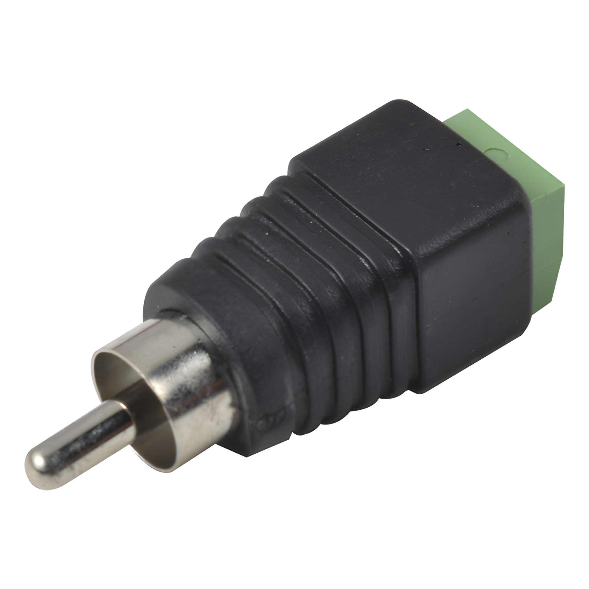 Adaptador RCA Macho Tipo Jack Polarizado / Terminales Tipo Tornillo / Polarizado (+/-) / Recomendado para Video y Audio en Sistemas de Video Vigilancia a 2 Hilos — EPCOM POWERLINE · SKU JR-R591