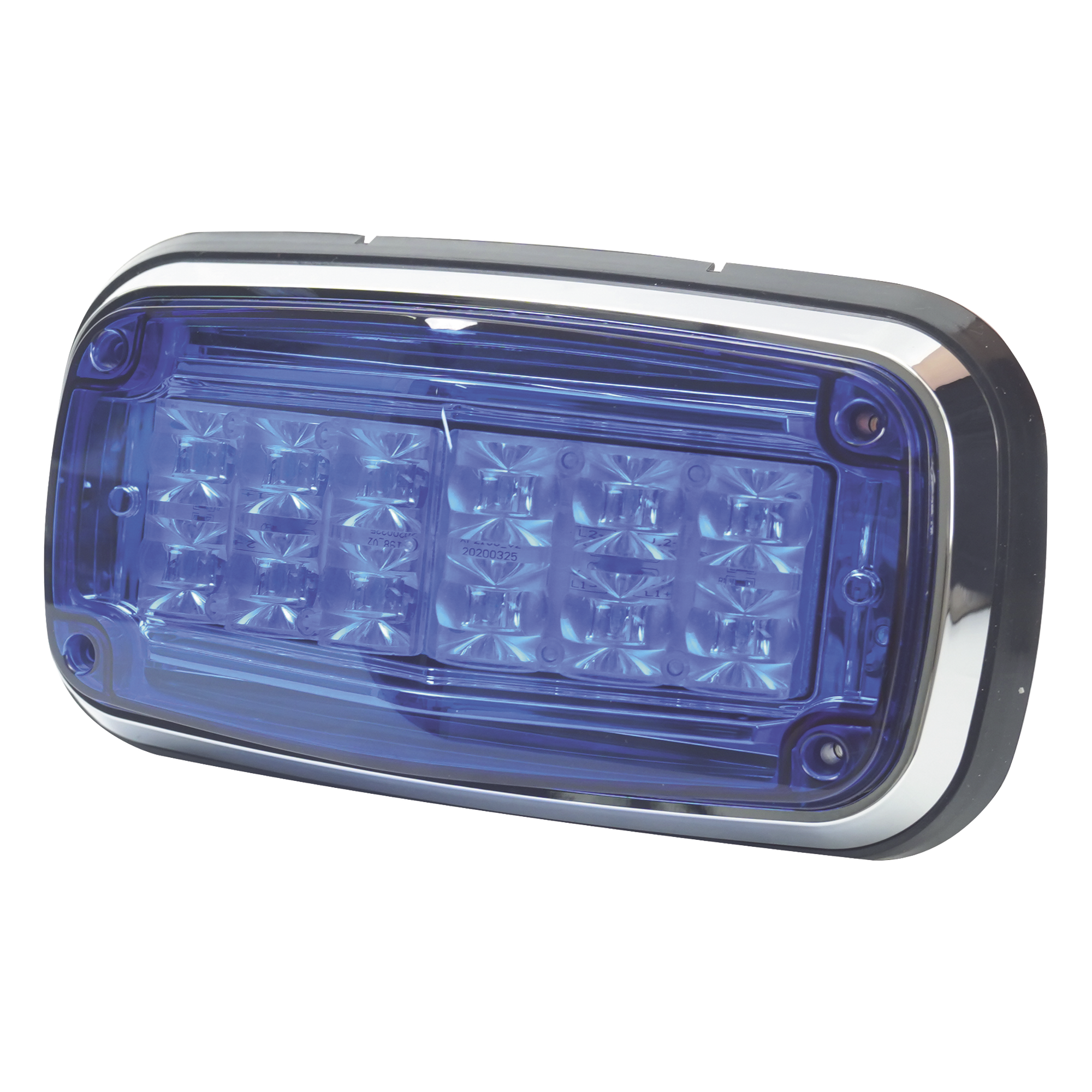 Luz de advertencia 8 X 4", Color Azul, IP67, SAE, Ideal para Ambulancias — EPCOM INDUSTRIAL SIGNALING · SKU XT1885B