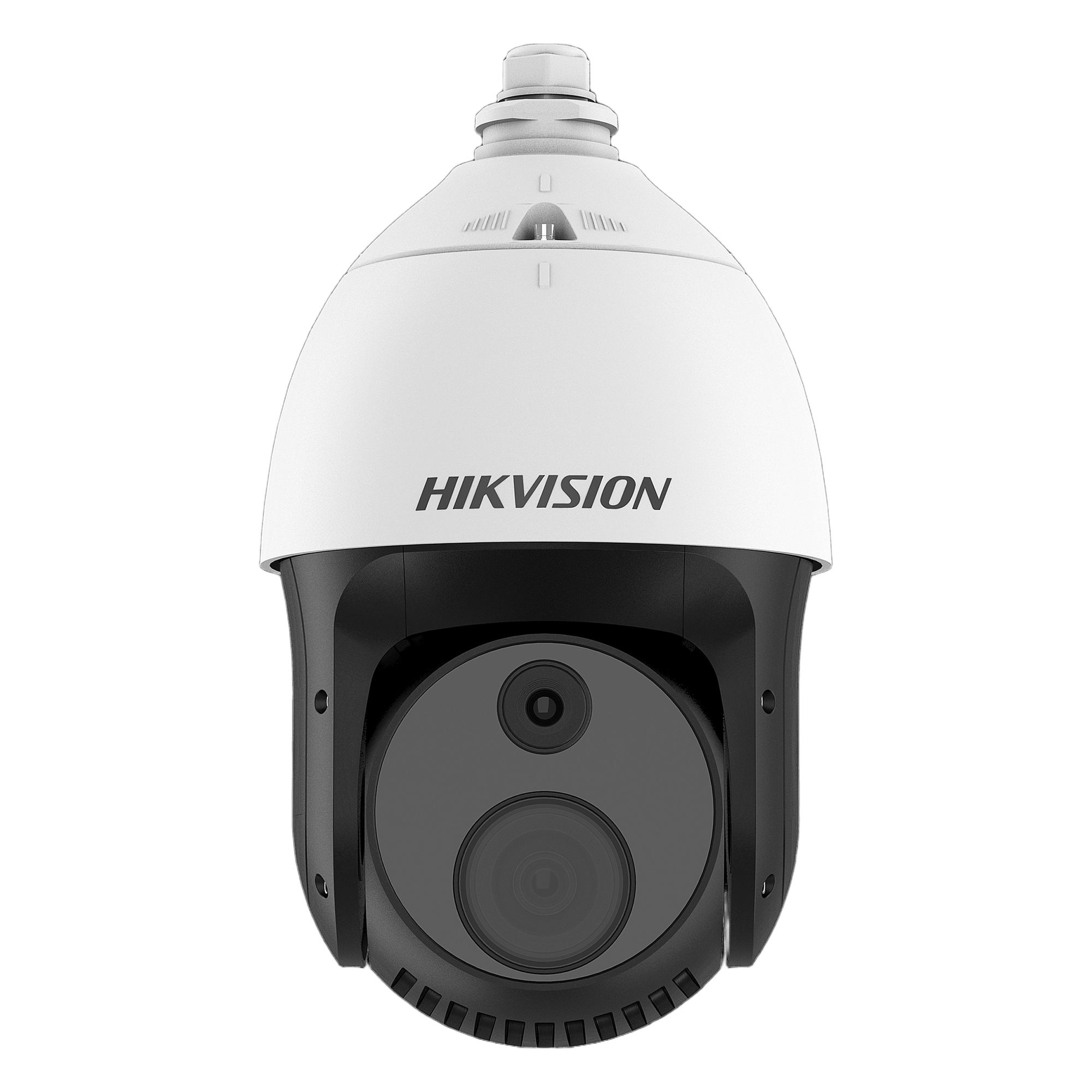 Cámara PTZ Térmica Dual / Sensor Térmico 256 x 192 / Canal Óptico 4 Megapixel / Zoom Óptico 32X / IR 100 m (328.1 ft) / Detección de Incendios / IP66 / Hi-PoE — HIKVISION · SKU DS-2TD4228-10/S2