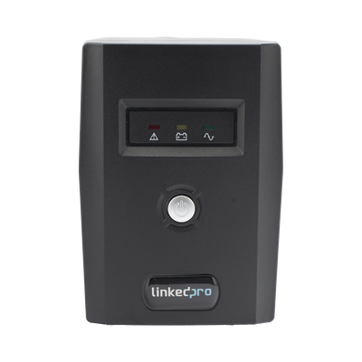 UPS 600VA/360 W Línea Interactiva / 6 Contactos 5-15R (4 Respaldadas) / Regulación de Voltaje / Protección RJ45 