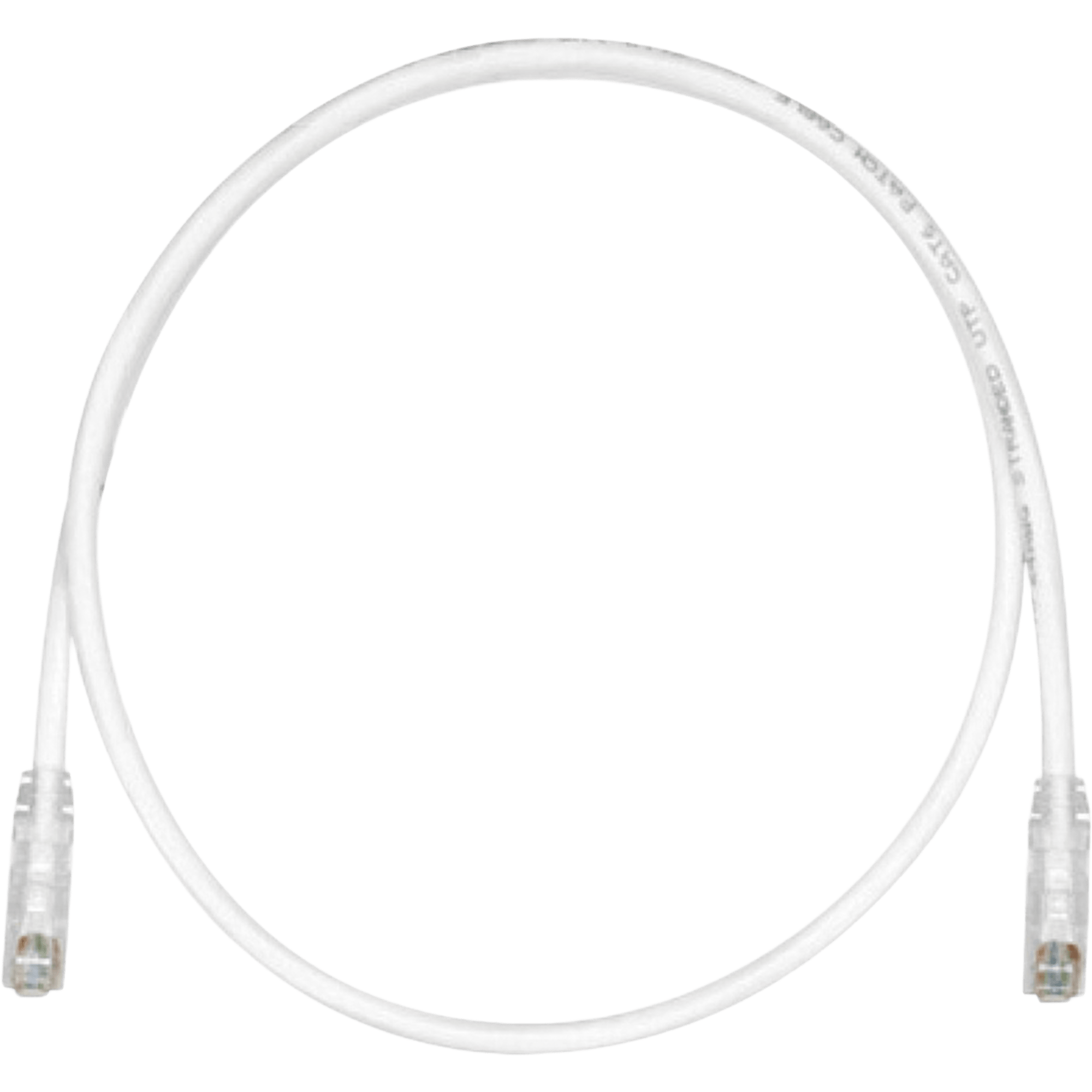 Cable de Parcheo TX6, UTP Cat6, 24 AWG, CM, Color Blanco Mate, 4.57 Metros (15 Pies)