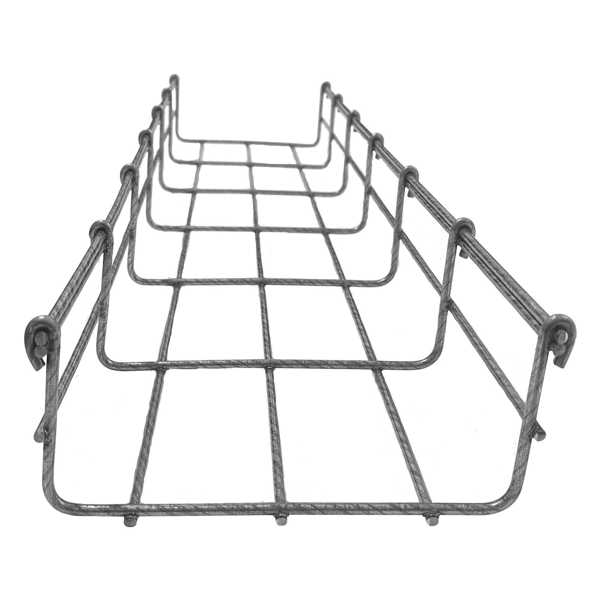 Charola Bimetálica Tipo Malla 66/150 mm, Ideal Para Utilizarse al Exterior o Zonas Húmedas, Hasta 158 Cables Cat6, Tramo de 3 Metros — CHAROFIL · SKU MG-50-932BM