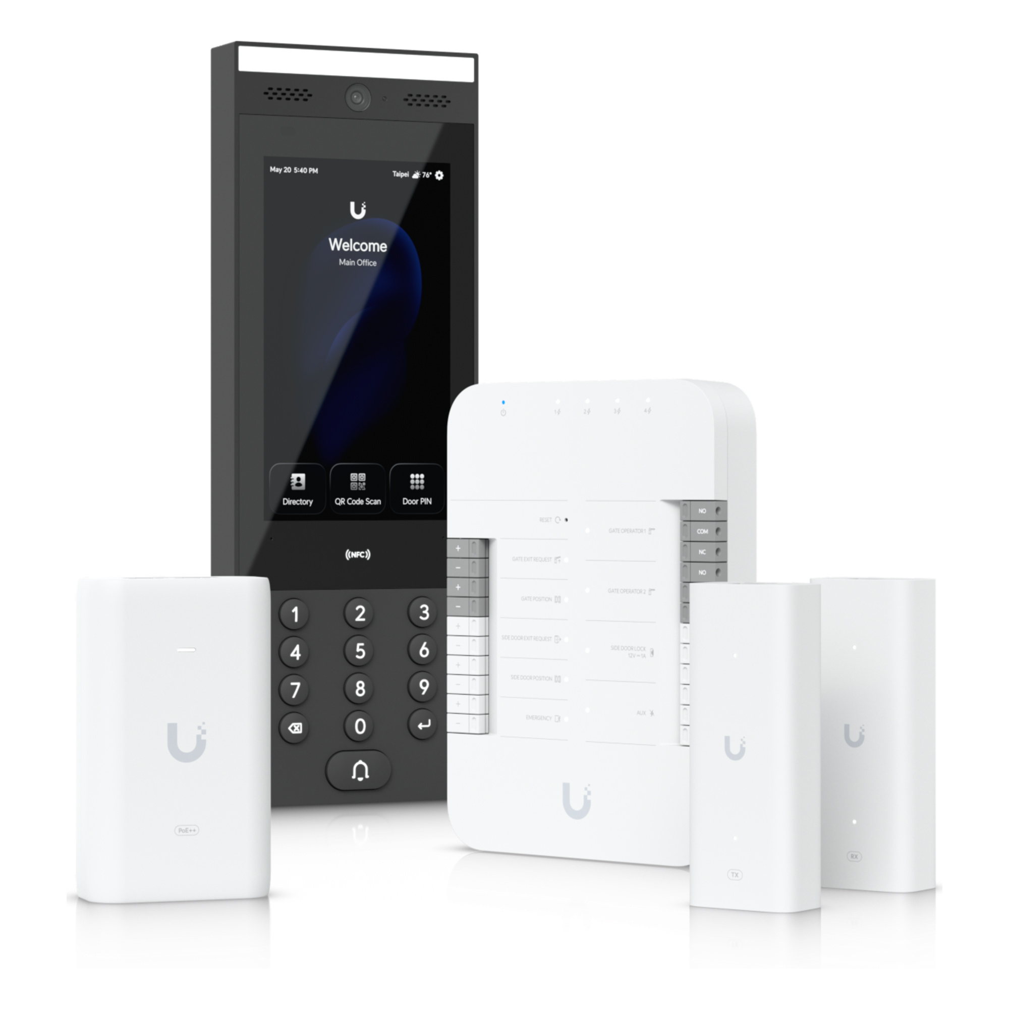 Kit de Inicio de Control de Acceso UniFi / Hub Gate / Intercomunicador G3 / Adaptador PoE++ / Extensores de Par Trenzado — Ubiquiti Inc · SKU UA-G3-SK-GATE