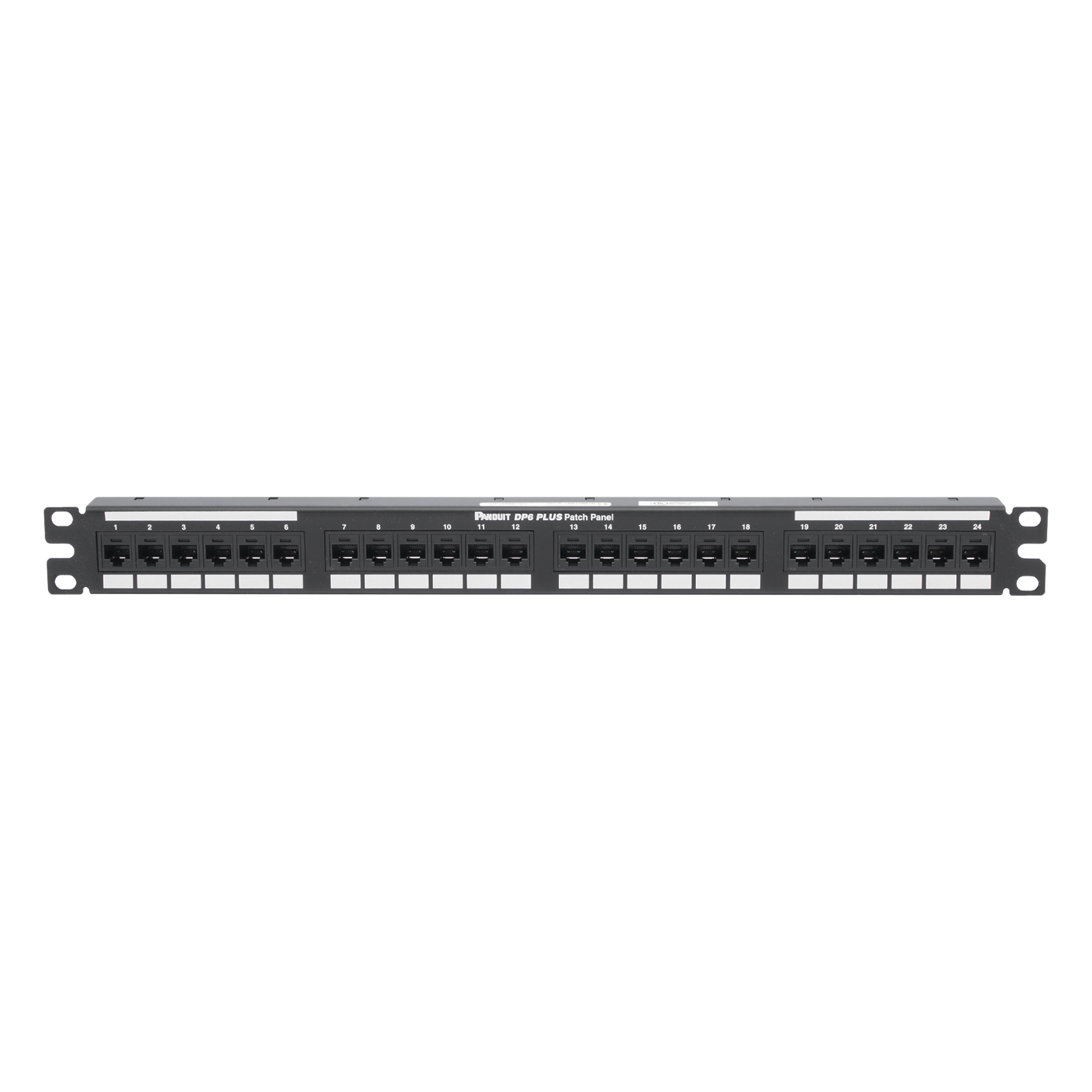 Panel de Parcheo de Impacto (110), Plano, Categoría 6, de 24 Puertos, 1UR — PANDUIT · SKU DP24688TGY