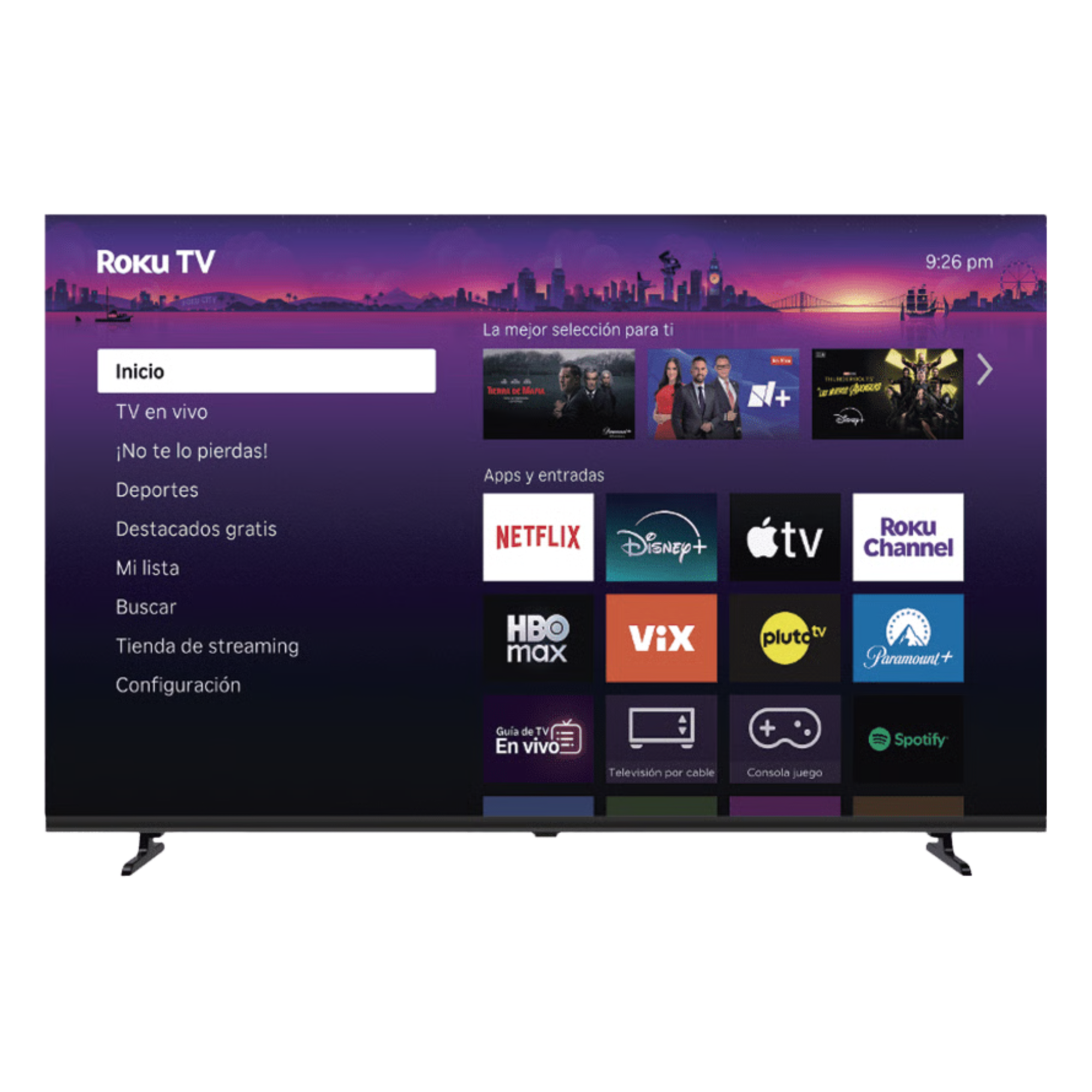 SmartTV QLED 50 Pulgadas / 4K UHD / ROKU TV / 1.07 Mil Millones de Colores / Dolby Audio / WiFi Integrado / VESA 200x200 mm — HORION · SKU R50XUQ-L1