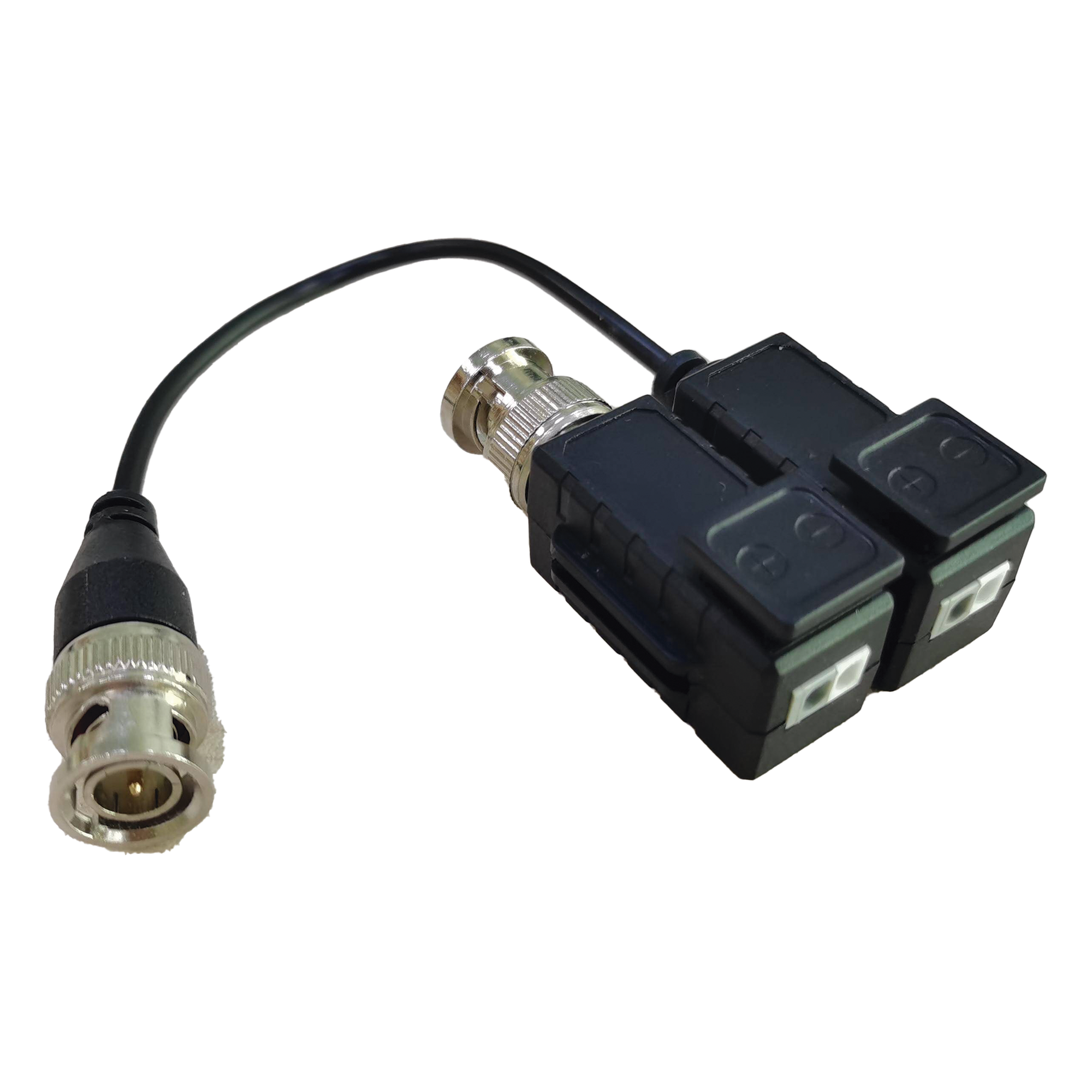 Kit de Transceptores (Baluns) con Terminal PUSH SUPERIOR, Resolución 5MP , Cable flexible COAXIAL Blindado / COAXITRON / AUDIO POR COAXITRON / Menu OSD /Conector 100% COBRE / protección TVS, Calidad PREMIUM — EPCOM TITANIUM · SKU LLT-V506