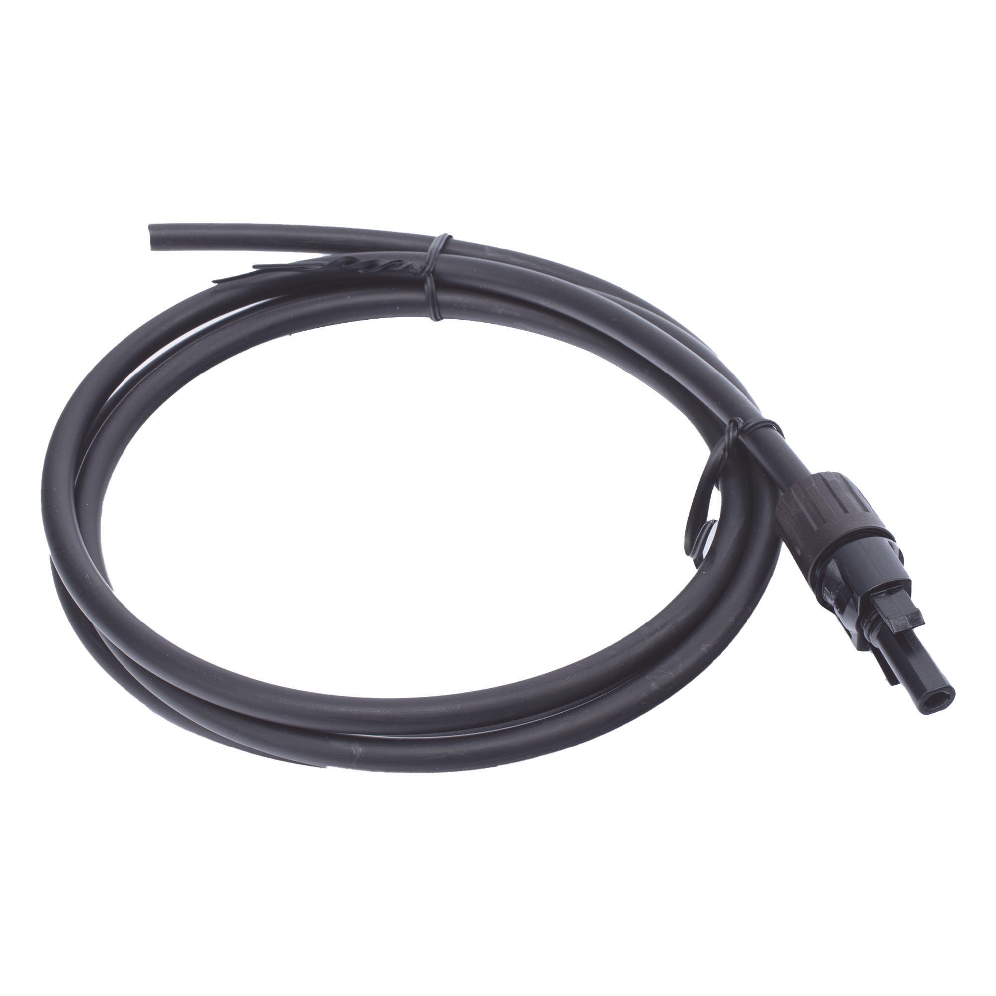 Cable Fotovoltaico 1.5 m, Negro, Calibre 10 AWG con Terminal MC4-H en un Extremo — EPCOM POWERLINE · SKU CBL-MC4-1.5BLK