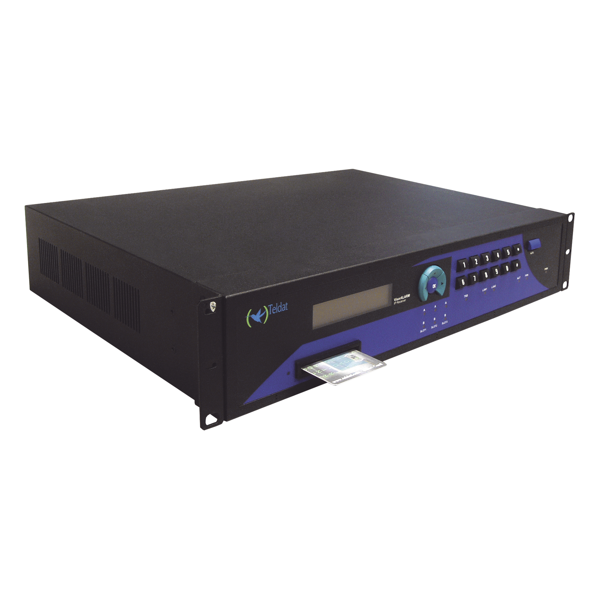 Receptora IP central de monitoreo para paneles de incendio e intrusión con módulos Fire-Lite IPDACT o Honeywell MIP — FIRE-LITE · SKU VISORALARMPLUS