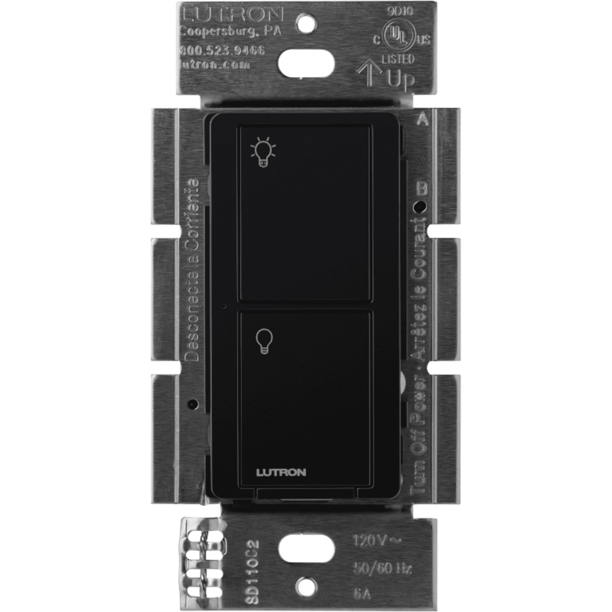 (Caseta Wireless) Interruptor Inteligente On/Off, No requiere cable neutro. 5A,/120-277V